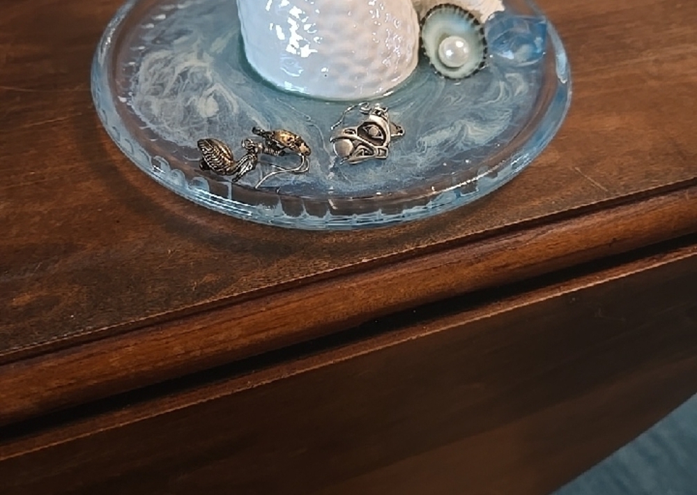 White Ceramic Mermaid Tail Decor - Picture 8 of 8